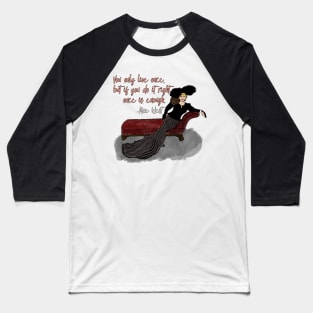 The Great Mae West Baseball T-Shirt